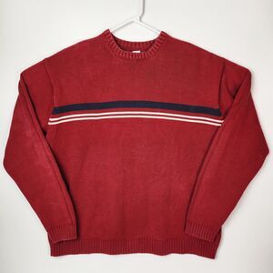 Vtg GAP Sweater Mens XXL Y2k Chest Striped Knitted‎ Backstreet Boys Style Retro